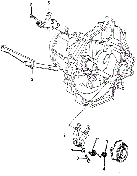 TRANSMISSION - MANUAL/MT CLUTCH RELEASE for 1982 Honda ACCORD HATCHBACK #1