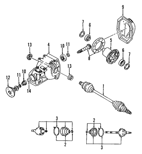 RX-7 AXLE SHAFTS & JOINTS