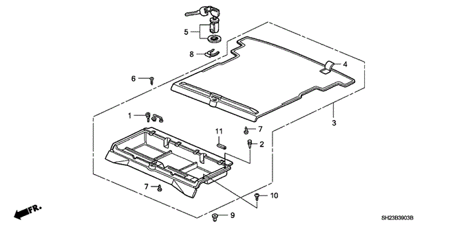 INTERIOR / BUMPER/PERSONAL TRUNK for 1991 Honda CRX #1
