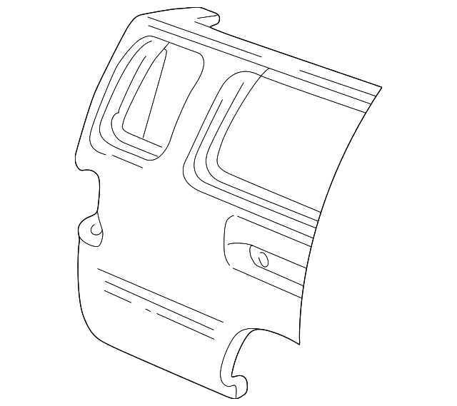 F2UZ15279D46A Деталь REAR PANEL, RIGHT