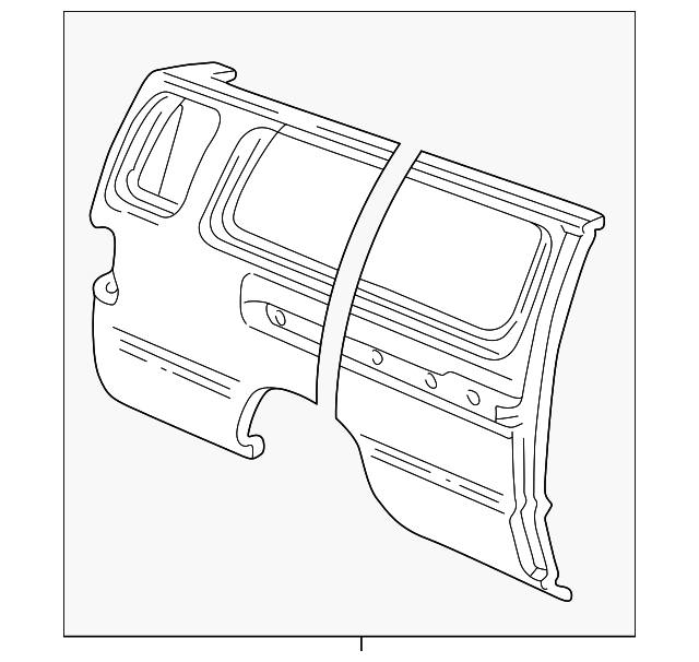 F5UZ-28278A96-B Деталь SIDE PANEL, RIGHT
