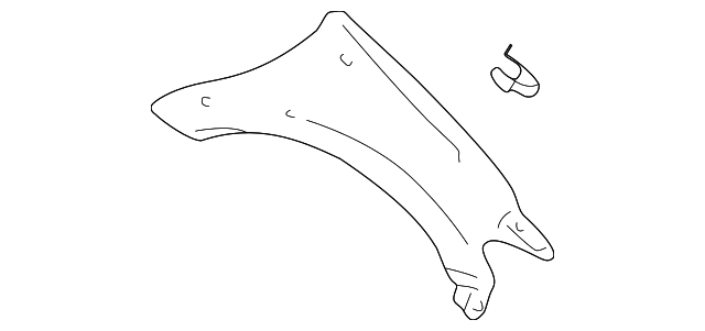 62580-08010-B0 Деталь UPPER TRIM, LEFT