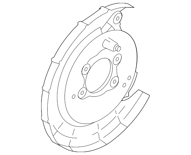 58252-1M300 BACKING PLATE, RIGHT
