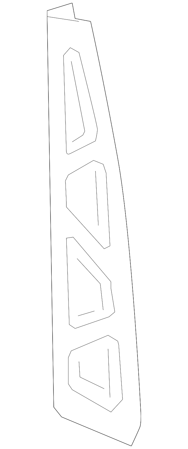 22786532 Деталь INNER PANEL FRONT EXTN, RIGHT