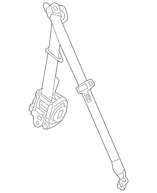 19302807 Деталь SEAT BELT ASSY, LEFT