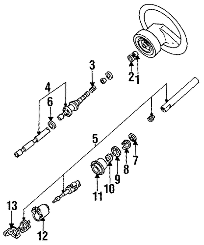 B3000 STEERING COLUMN SHAFT