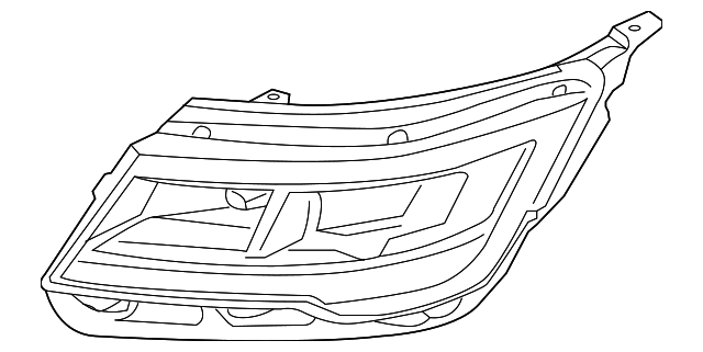 FB5Z-13008-H HEADLAMP HOUSING, RIGHT