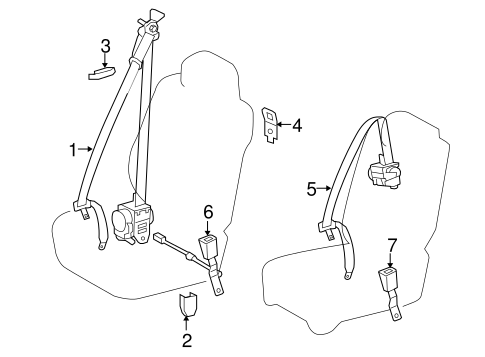 Tundra FRONT SEAT BELTS 2