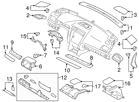 Outback INSTRUMENT PANEL COMPONENTS