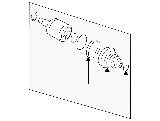 49592-2S260 INNER JOINT ASSY, RIGHT