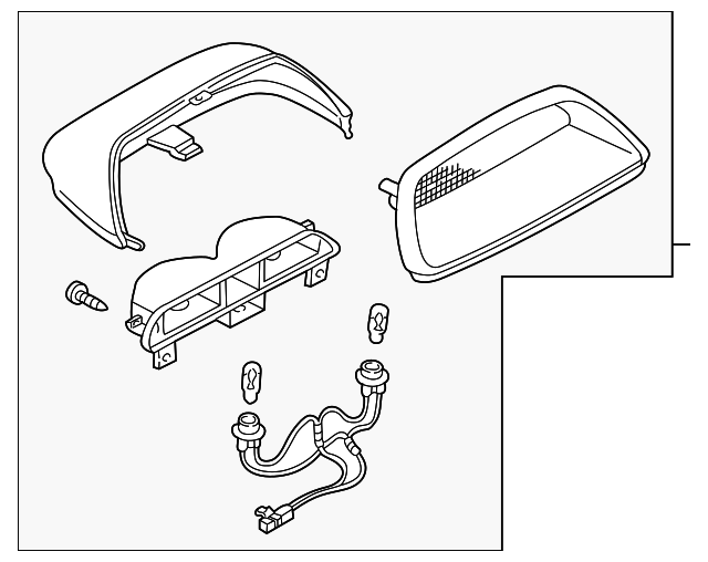 T00151580A02 Деталь HIGH MOUNT LAMP