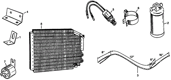 BODY / AIR CONDITIONING/A/C AIR CONDITIONER - RECEIVER (TYPE-1) for 1976 Honda CIVIC COUPE #1