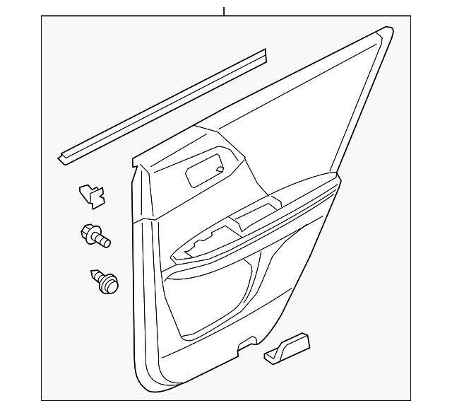 83700-T2F-A21ZA Деталь LINING ASSY., R. RR. DOOR *YR449L* (CASH