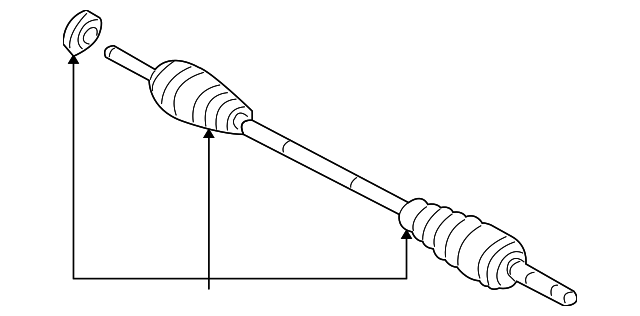 ZZCA-25-500 Деталь AXLE ASSY, RIGHT