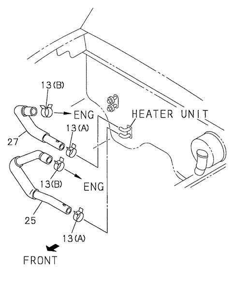 ELECTRICAL / EXHAUST / HEATER / FUEL/HEATER HOSE - CLAMP for 1999 Honda PASSPORT #1
