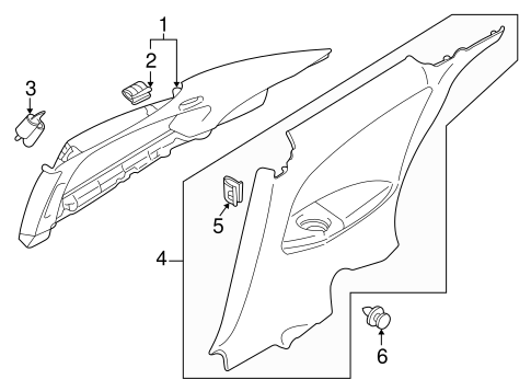 Stratus INTERIOR TRIM - QUARTER PANELS 2