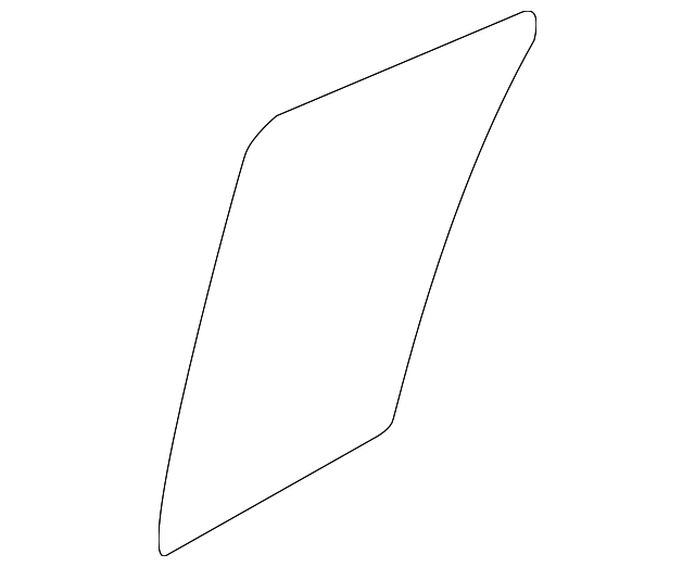 83427-3W010 Деталь FIXED GLASS, RIGHT