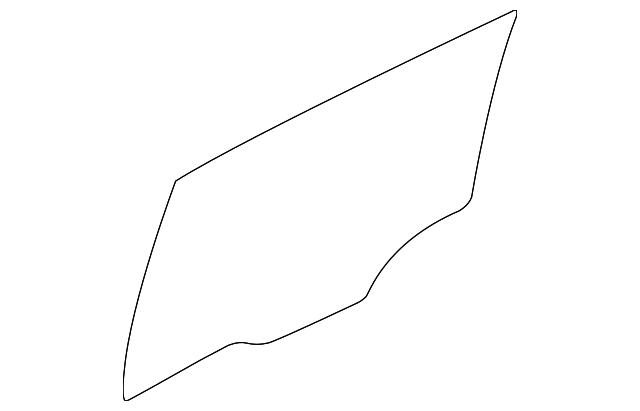 83411-3W000 Деталь MOVEABLE GLASS, LEFT