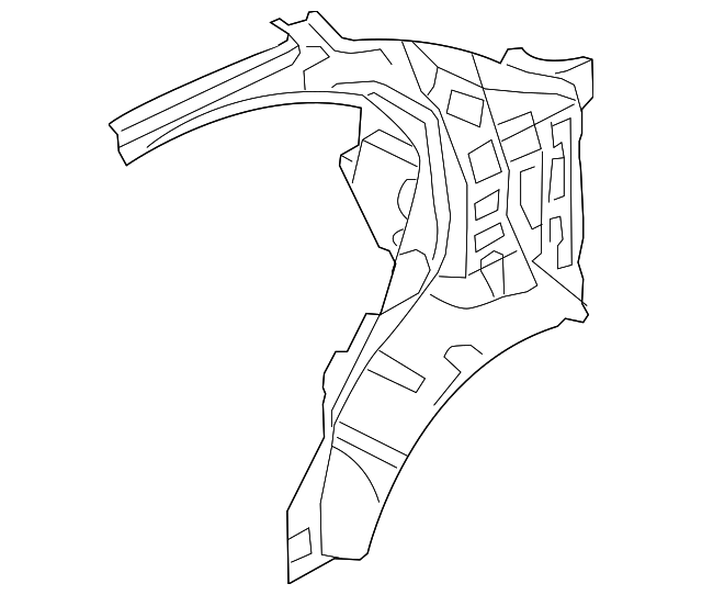 71601-1G300 Деталь INNER QTR PANEL, LEFT
