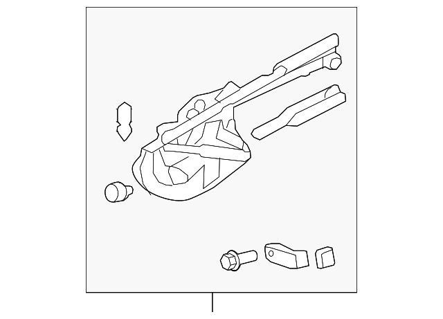 1Q0-825-307-F Деталь HINGE ASSY, LEFT