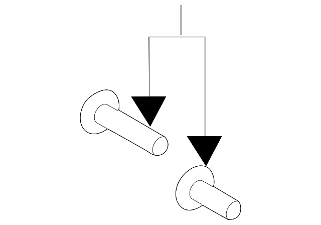 1Q0-825-293 Деталь LOCK ARM FASTENER, LEFT
