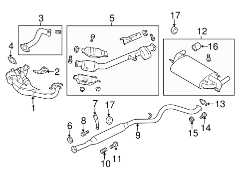 FR-S EXHAUST COMPONENTS