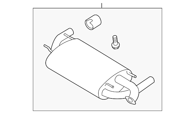 SU003-03938 Деталь MUFFLER & PIPE
