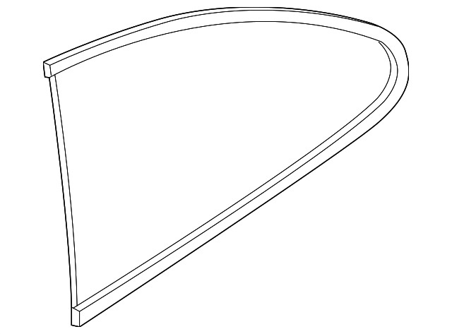 51-37-4-816-610 Деталь QUARTER GLASS, RIGHT