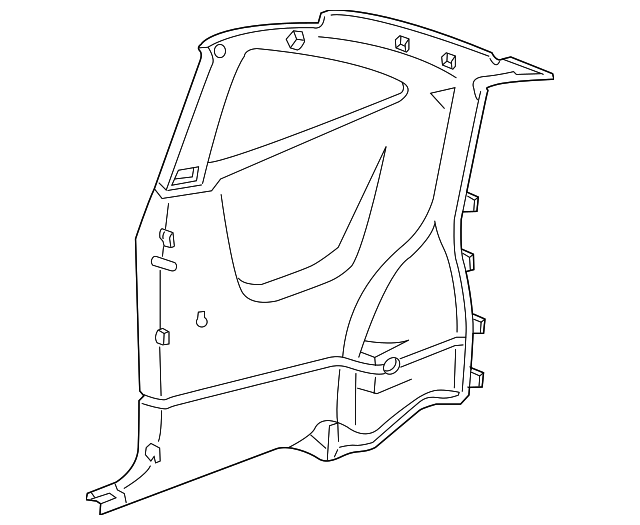 22659105 QTR TRIM PANEL, LEFT