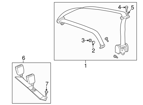 CLK320 REAR SEAT BELTS 2