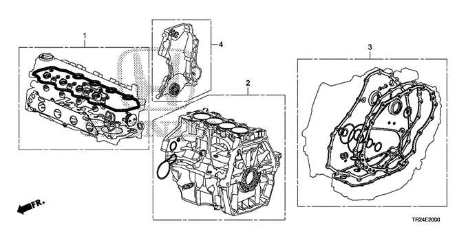 ENGINE/GASKET KIT for 2012 Honda CIVIC HYBRID #1