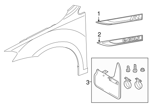 Golf EXTERIOR TRIM - FENDER