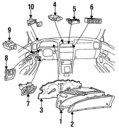 GS300 INSTRUMENT GAUGES