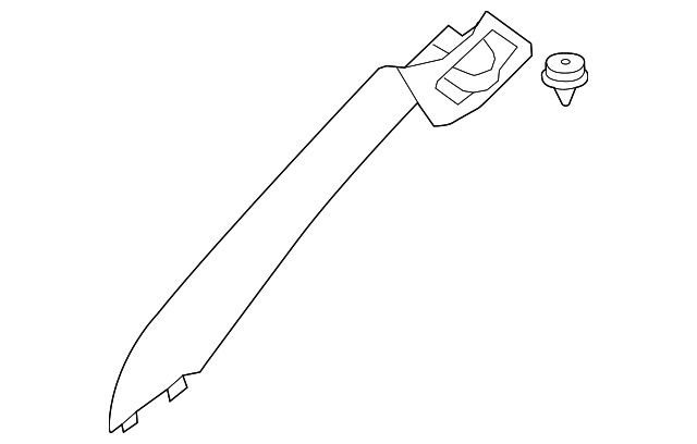 51-43-2-758-817 Деталь WNDSHLD PLR TRIM, LEFT