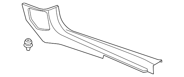 51-43-2-758-861 Деталь SCUFF PLATE, LEFT