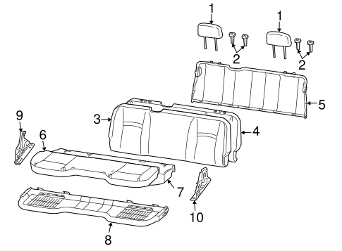 Ram 1500 REAR SEAT COMPONENTS 3