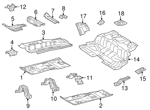 Prius C FLOOR & RAILS