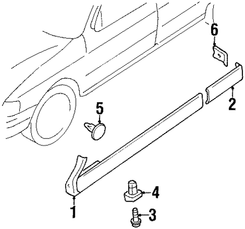 Sentra EXTERIOR TRIM - PILLARS
