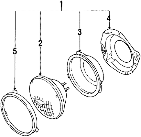 Trooper HEADLAMP COMPONENTS