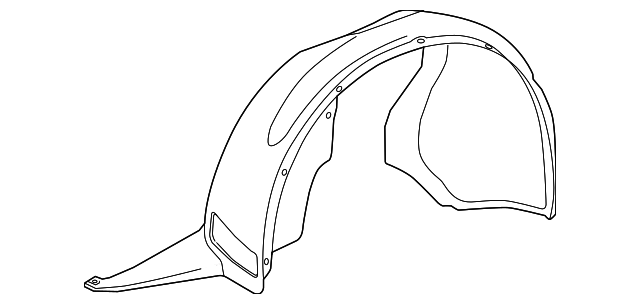 561-805-911-B-9B9 Деталь FENDER LINER, LEFT