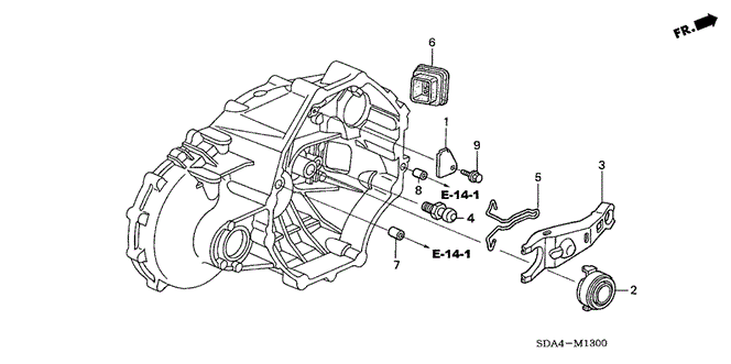 ACCORD SEDAN MT CLUTCH RELEASE (V6)