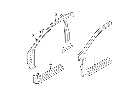 Elantra Coupe CENTER PILLAR