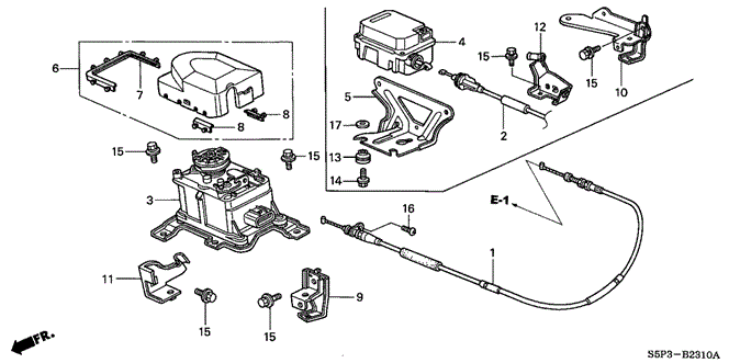 CHASSIS/AUTO CRUISE for 2004 Honda CIVIC COUPE #1