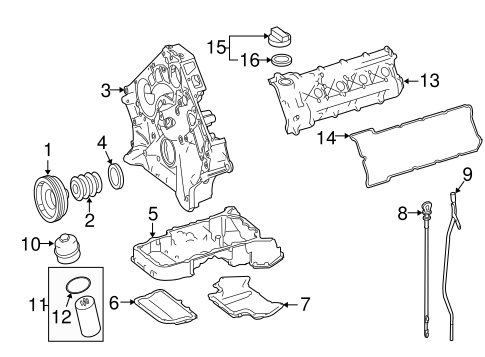 SL63 AMG ENGINE PARTS
