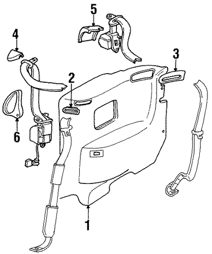 3000GT INTERIOR TRIM - CONVERTIBLE TOP 2