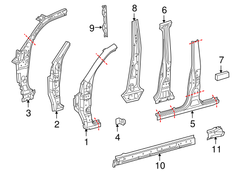 Land Cruiser CENTER PILLAR & ROCKER