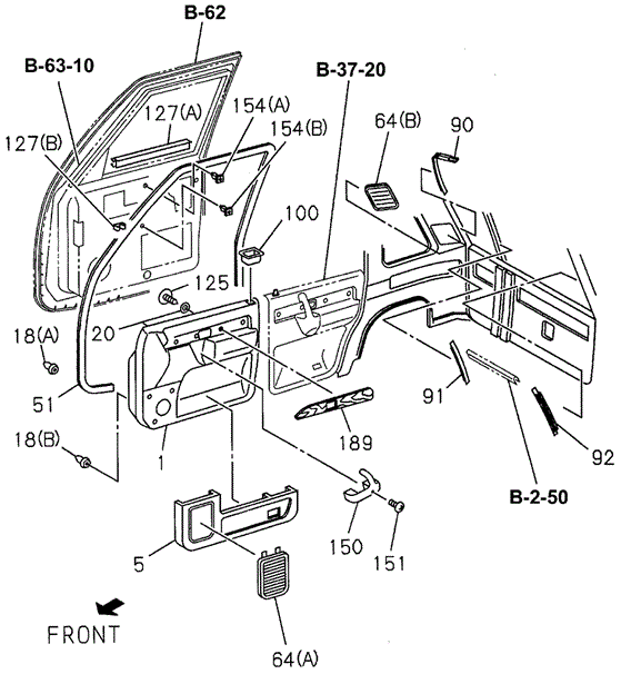 SLX FRONT DOOR TRIM