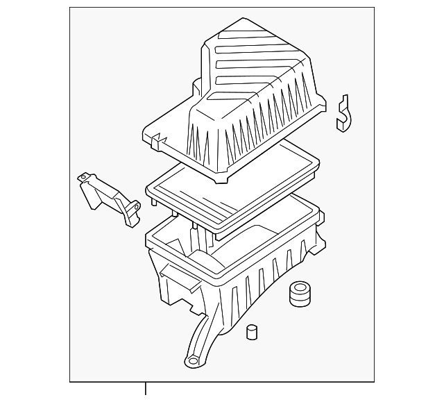28110-2J300 Деталь AIR CLEANER ASSY