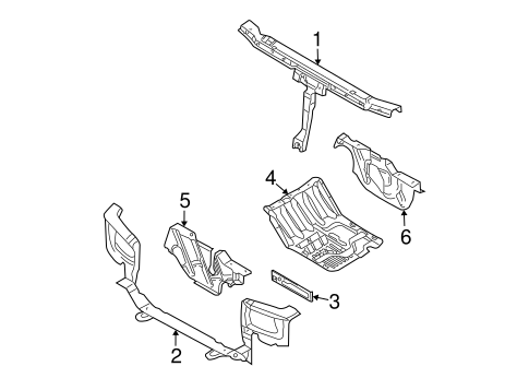 Santa Fe RADIATOR SUPPORT