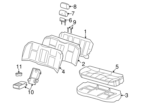 CTS REAR SEAT COMPONENTS 2